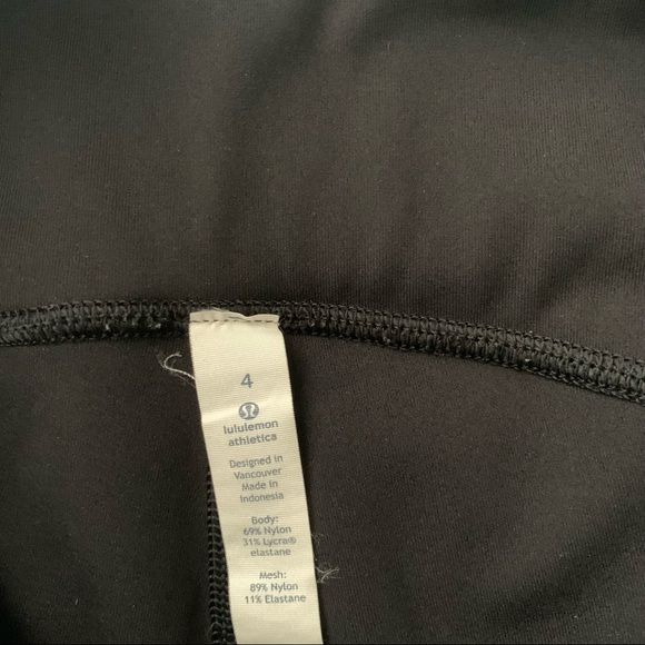 Black Lululemon Crop Leggings - Picture 4 of 4